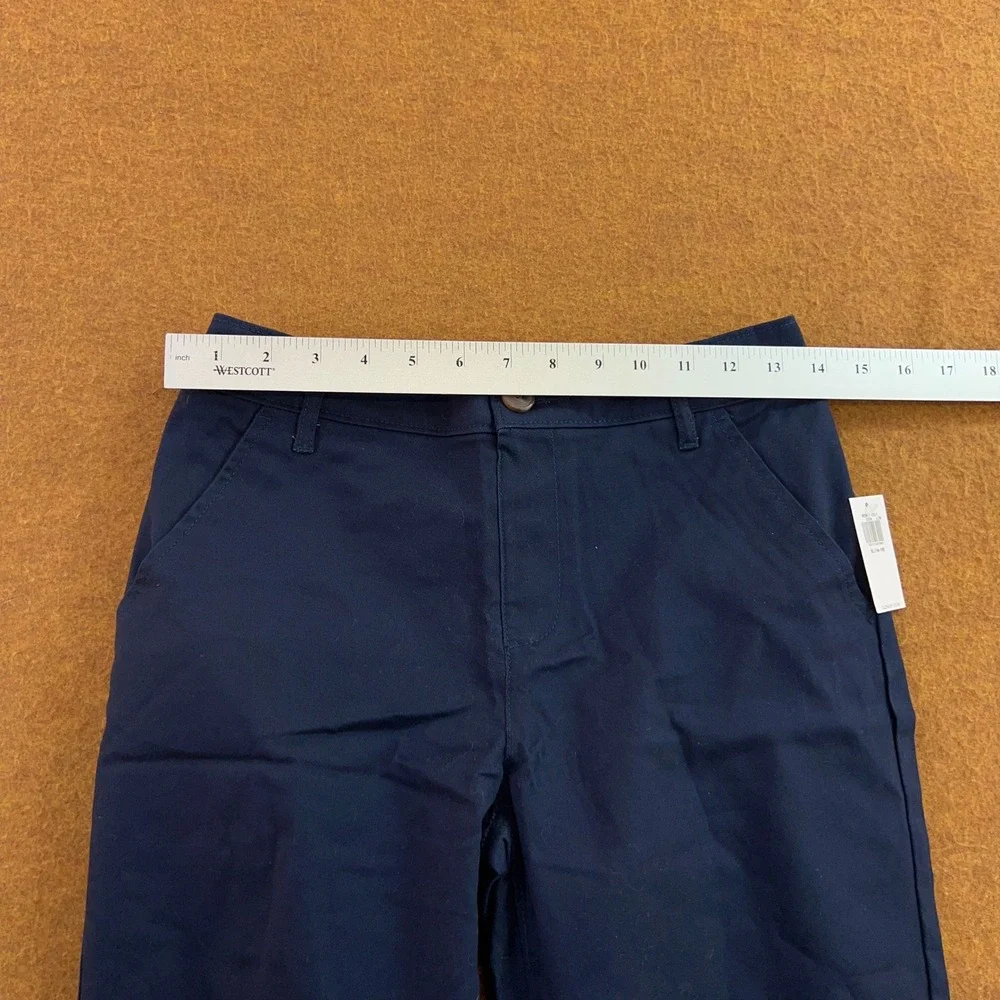 Old Navy Boys XL 14-16 Navy Blue Bermuda Chino Uniform Shorts NWT